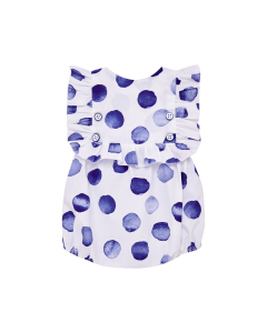 Paz Rodriguez Baby Girls White and Blue Spotty Shortie