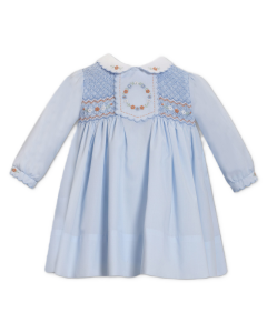 Sarah Louise Blue Hand Smocked Dress WS25
