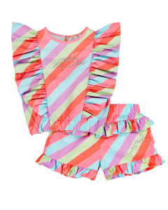 A Dee 'Effy' Stripe Lollipop Short Set SS25