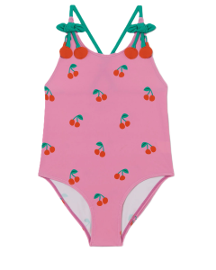 Stella McCartney Girls Pink Cherries Swimsuit SS25