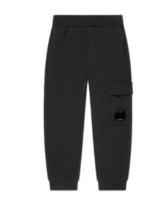 C.P. Company Boys Cargo Lens Joggers In Black WS25