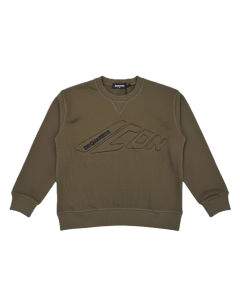 Dsquared2 Kids Icon Sweatshirt In Green WS25