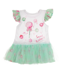 Daga More Sugar Tulle Jersey Dress - Mint SS25