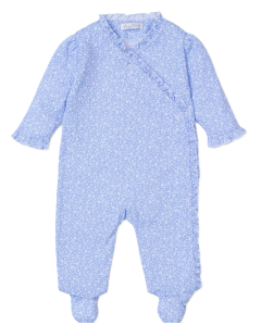 Kissy Love Blue Flower Babygrow
