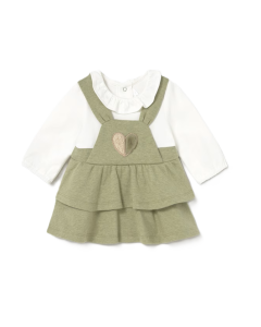 Mayoral Newborn Green Skirt Romper WS25