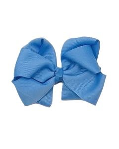 Harris Kids Large Hair Bow Clips Capri Blue WS25