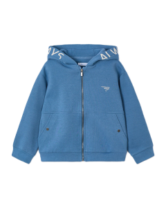 Mayoral Boy Blue Text Hoodie SS25