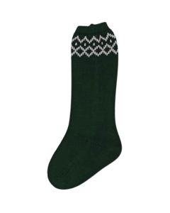 Rahigo Boys Green And Ivory Socks