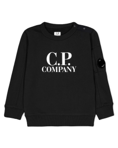 C.P. Company Boys Logo Sweatshirt In Black WS25