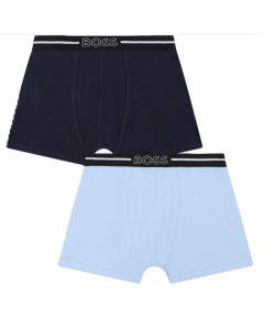 Boss Boys Set Of Two Cotton Boxer Shorts SS24