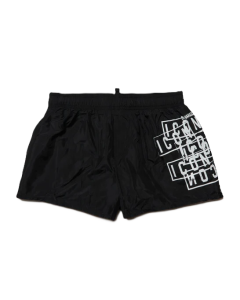 Dsquared2 Icon Displaced Black Boxer Swimsuit SS24