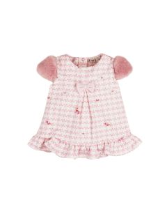 Everything Must Change Pink Fluffy Sleeved Dress