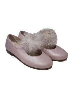 Beberlis Girls Pink Shimmer "Siria Marino" With Pom Pom