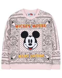 MARC JACOBS Pink Mickey Mouse Cotton Fleece Sweatshirt WS25