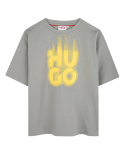 Hugo Grey And Yellow T-Shirt SS25