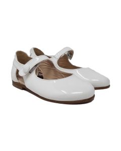 Beberlis White Sandal Style Shoe With Pressel Fastening