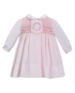 Sarah Louise Pink Hand Smocked Dress WS25