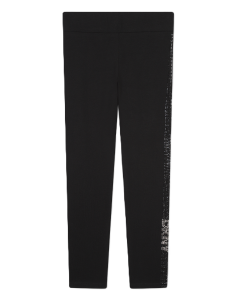 DKNY Girls Black Leggings With Diamantés WS24