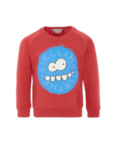 Stella Mccartney Kids Burgundy Monster Print Sweatshirt WS25