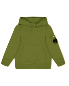 C.P COMPANY Boys Caper Green Lens Over-The-Head Hoodie WS25