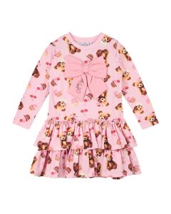 A Dee 'Liberty' Pink Bear Print Dress WS25