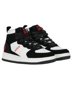HUGO Boys Black High-Top Trainers WS24