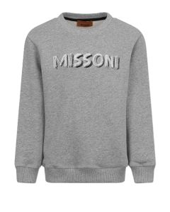 Missoni Boys Grey Logo Sweatshirt WS25