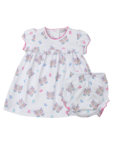 Kissy Kissy Baby Girls Butterfly Flutters Cotton Dress