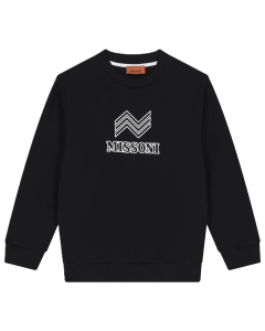 Missoni Kids Boys Black Logo Sweatshirt WS25