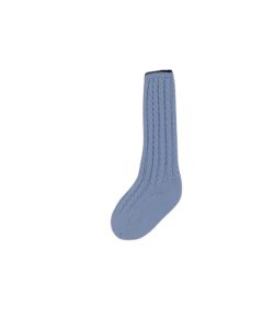 Rahigo Boys Baby Blue And Navy Cable Knit Knee High Socks WS24