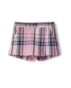 Il Gufo Pink Tartan Check Skort