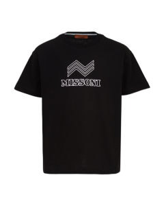 Missoni Kids Boys Black Logo T-Shirt WS25