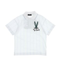 Monnalisa Boys White Bugs Bunny Polo Shirt