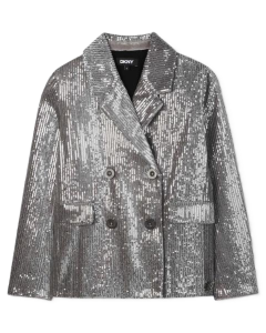 DKNY Girls Silver Jacket WS25