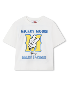 MARC JACOBS Boys Ivory Mickey Mouse Cotton Jersey T-Shirt WS25