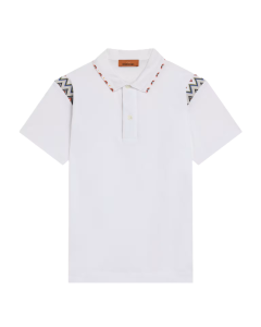 Missoni Kids Boys Cotton Zigzag-Detail Polo Shirt WS25