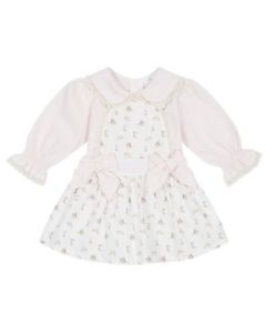 Deolinda Pink Blouse And Zoo Print Pinafore WS24