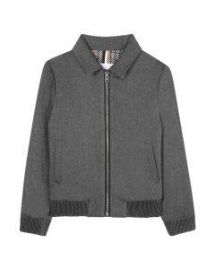 BOSS Boys Grey Full Zip Jacket WS25