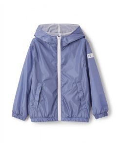 Il Gufo Denim Blue Windbreaker Jacket