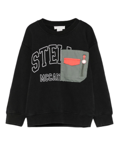 Stella McCartney Kids Logo-Patch Pocket Sweatshirt WS25