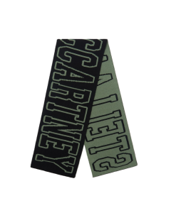 Stella McCartney Kids Boys Black & Green Knitted Scarf With Stella Logo WS25