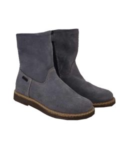 Richter Girls Light Grey Suede Zip Up Boots