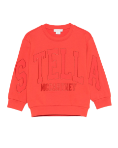 Stella McCartney Kids Orange Logo-Embroidery Sweatshirt WS25