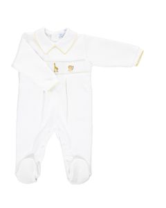 Mini-La-Mode Safari Smocked Italian Weave Babygrow