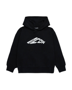 Dsquared2 Icon Boys Black Logo Hoodie WS24