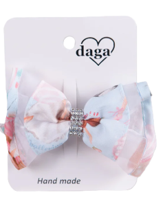 Daga Ballerina Tulle Bow Diamanté Hair Clip WS24
