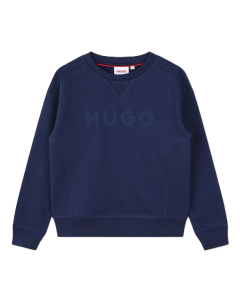 Hugo Blue Logo-Embroidered Sweatshirt WS24