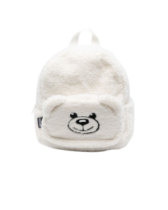 Moschino Baby Ivory Fleece Teddy Bear Backpack 