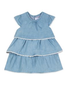 Absorba Baby Girl's Blue Chambray Dress