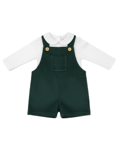 Rapife Boys Ivory Bodysuit And Green Velvet Cord Dungarees WS25